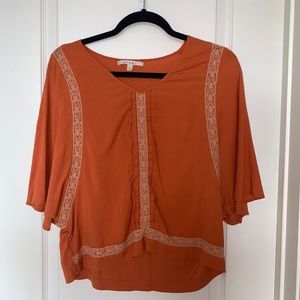 Orange blouse
